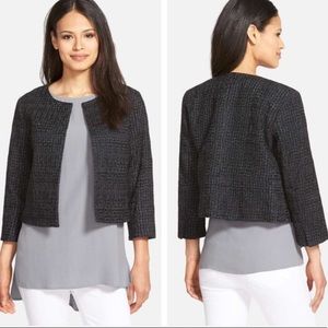 EILEEN FISHER Cotton Embroidered Jacket